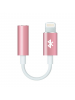 Adaptador de audio lightning iPhone 6 - 7 a mini jack 3.5 mm metálico rosa