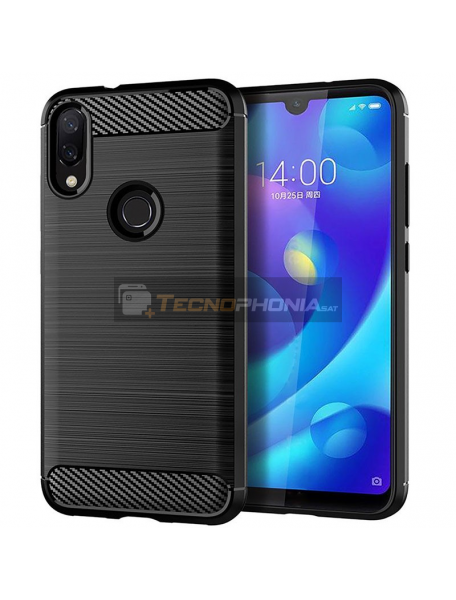 Funda TPU carbon Xiaomi Redmi 7 negra