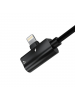 Cable USB iPhone Lightning Jellico K18 + adaptador mini jack 3.5mm
