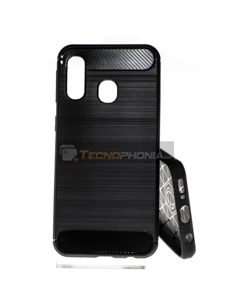 Funda TPU Carbon Samsung Galaxy A40 A405 negra