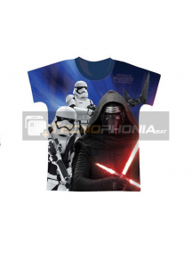 Camiseta niño manga corta Star Wars - Kylo Ren Talla 4