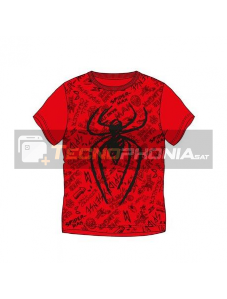 Camiseta niño manga corta Spiderman - araña Talla 12
