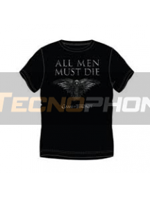 Camiseta manga corta Juego de tronos - All men must die Talla M