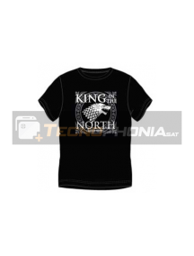 Camiseta manga corta Juego de tronos - King in the north Talla XL