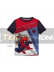 Camiseta niño manga corta Spiderman - Responsability 6 años 116cm
