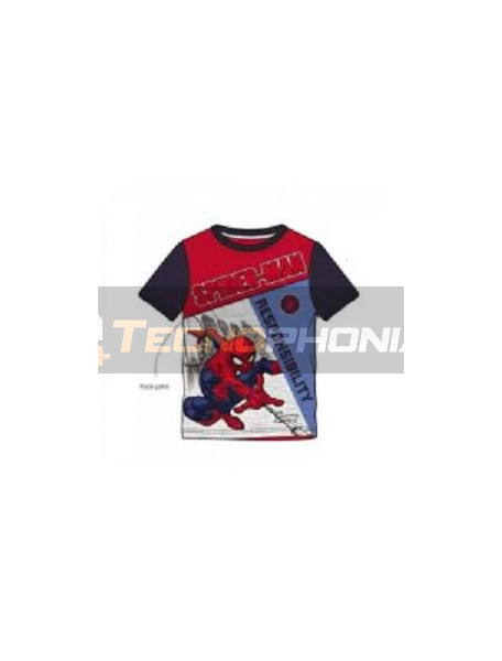 Camiseta niño manga corta Spiderman - Responsability 8 años - 128cm