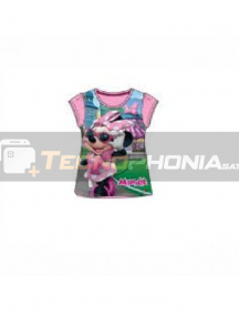 Camiseta niña manga corta Minnie - Gafas Talla 3