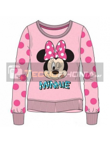 Sudadera Minnie Mouse rosa lunares 8 años