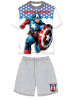 Pijama niño verano Los Vengadores - Avengers - Capitán América gris 12 años 152cm