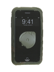 Funda de silicona Apple iPhone turtle en verde