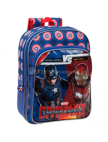 Mochila Capitán América Civil War Marvel Versus 33x42x16cm