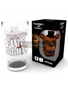 Vaso de cristal 500ml Five Nights at Freddys - Fazbear