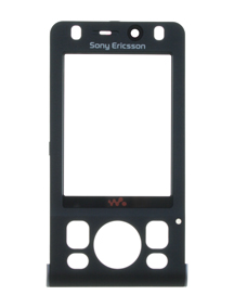 Carcasa frontal Sony Ericsson W910i negra