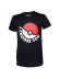 Camiseta manga corta Pokemon Pokeball negra Talla M