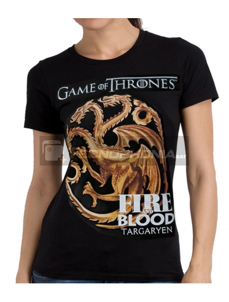 Camiseta adulto chica Juego De Tronos 'Targaryen' Talla M