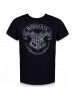 Camiseta adulto manga corta Harry Potter - Hogwarts negra Talla S