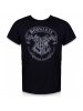 Camiseta adulto manga corta Harry Potter - Hogwarts negra Talla L