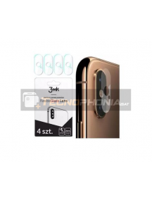 Lámina de cristal templado flexible 3MK para lente de cámara iPhone XS Max