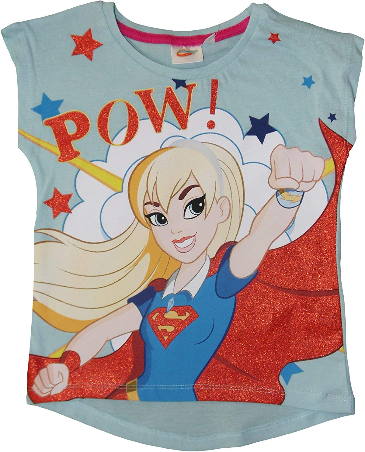 Atar obturador ayuda Camiseta niña manga corta Super Hero Girls - Supergirl Pow 6 años