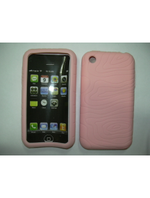 Funda silicona Apple iPhone rosa palo