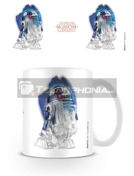 Taza cerámica Star Wars Episodio VIII R2D2 Brushstroke