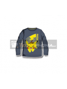 Camiseta infantil manga larga Pokemon - Pikachu 4 años