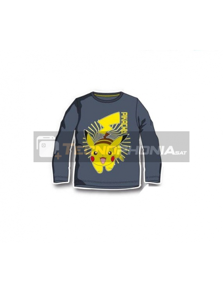 Camiseta infantil manga larga Pokemon - Pikachu 4 años