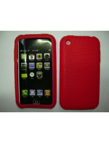 Funda silicona Apple iPhone roja