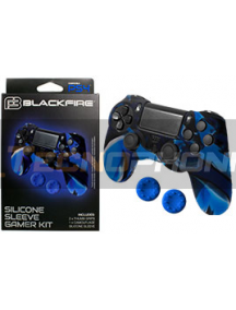Funda de silicona Blackfire para Mando PS4 azul
