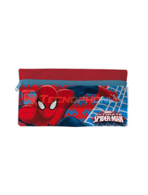 Estuche portatodo plano Spiderman rojo