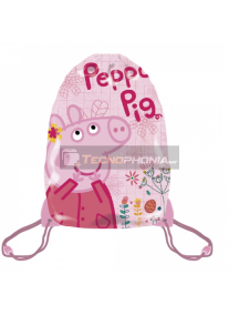 Saco mochila Peppa Pig 33x44cm