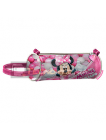 Estuche portatodo cilíndrico Minnie Mouse 22x9cm