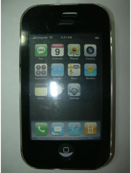 Protector Apple iPhone negro - transparente compatible