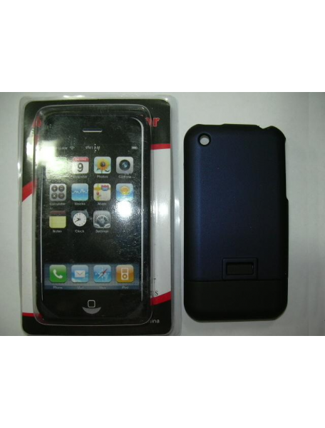 Protector de pasta Apple iPhone azul - negro