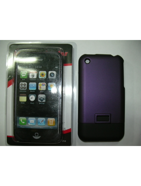 Protector de pasta Apple iPhone lila - negro