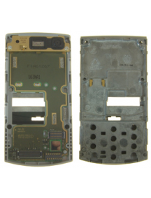 Carcasa intermedia deslizante Nokia N80 plata