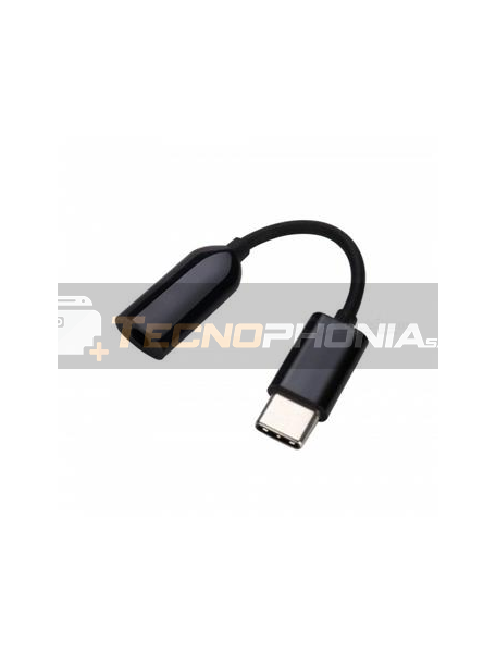 Adaptador de audio Xiaomi Type-C a mini jack 3.5mm negro