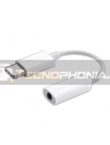 Adaptador de audio Xiaomi Type-C a mini jack 3.5mm blanco