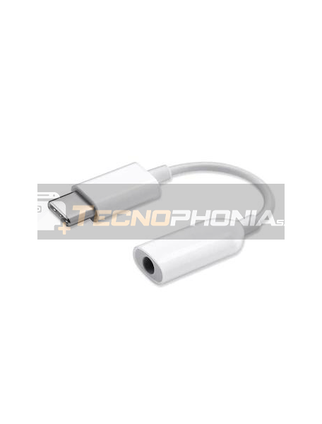 Adaptador de audio Xiaomi Type-C a mini jack 3.5mm blanco