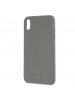 Funda fibra de silicona Mercedes MEHCI65SILGR iPhone XS Max gris