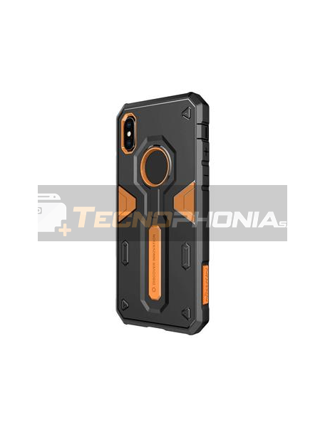 Funda Nillkin Defender II iPhone XR negra - naranja