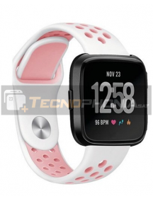 Correa Tactical 279 doble silicona Xiaomi Amazfit Pace blanca - rosa