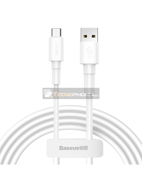 Cable Baseus CATSW-02 USB - Type-C 1m 3A blanco