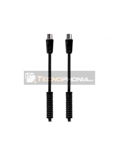 Cable antena coaxial para Televisión retráctil 1.5M