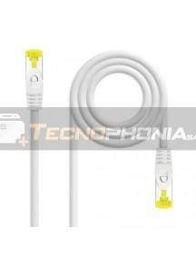 Cable de red latiguillo RJ45 LSZH cat. 6A SFTP AWG26 7m blanco