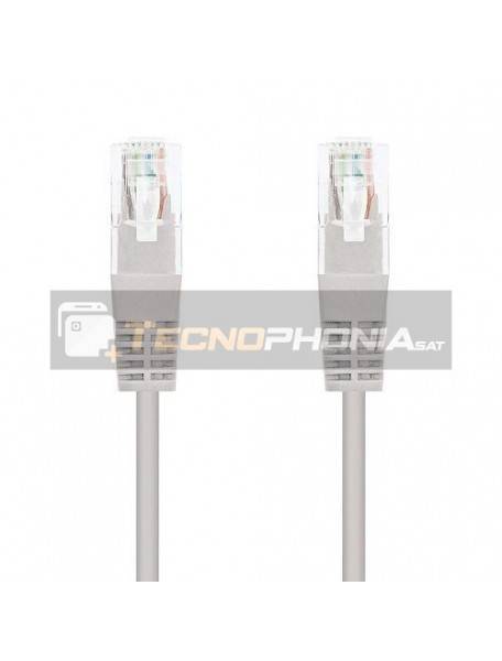 Cable de red latiguillo RJ45 Nanocable 10.20.1802 Cat. 6a 2m gris