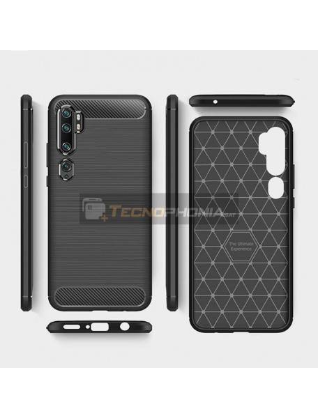 Funda TPU carbon Xiaomi Mi Note 10 - Note 10 Pro negra