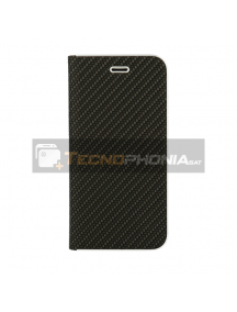 Funda libro Vennus Carbon iPhone 11 Pro Max negra