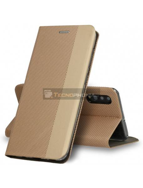 Funda libro TPU Vennus Sensitive Huawei P40 lite dorada