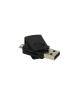 Lector de tarjetas CR08 Micro SD a USB y OTG micro USB negro